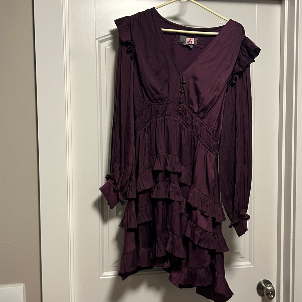 Anthropologie dress purple